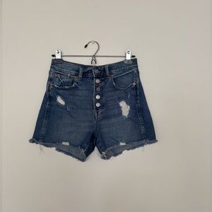 GAP Blue Distressed Jean Shorts